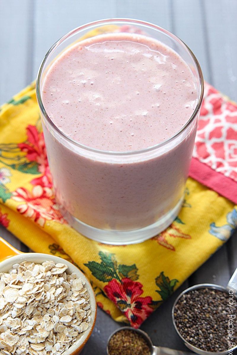 Strawberry Oat Protein Shake