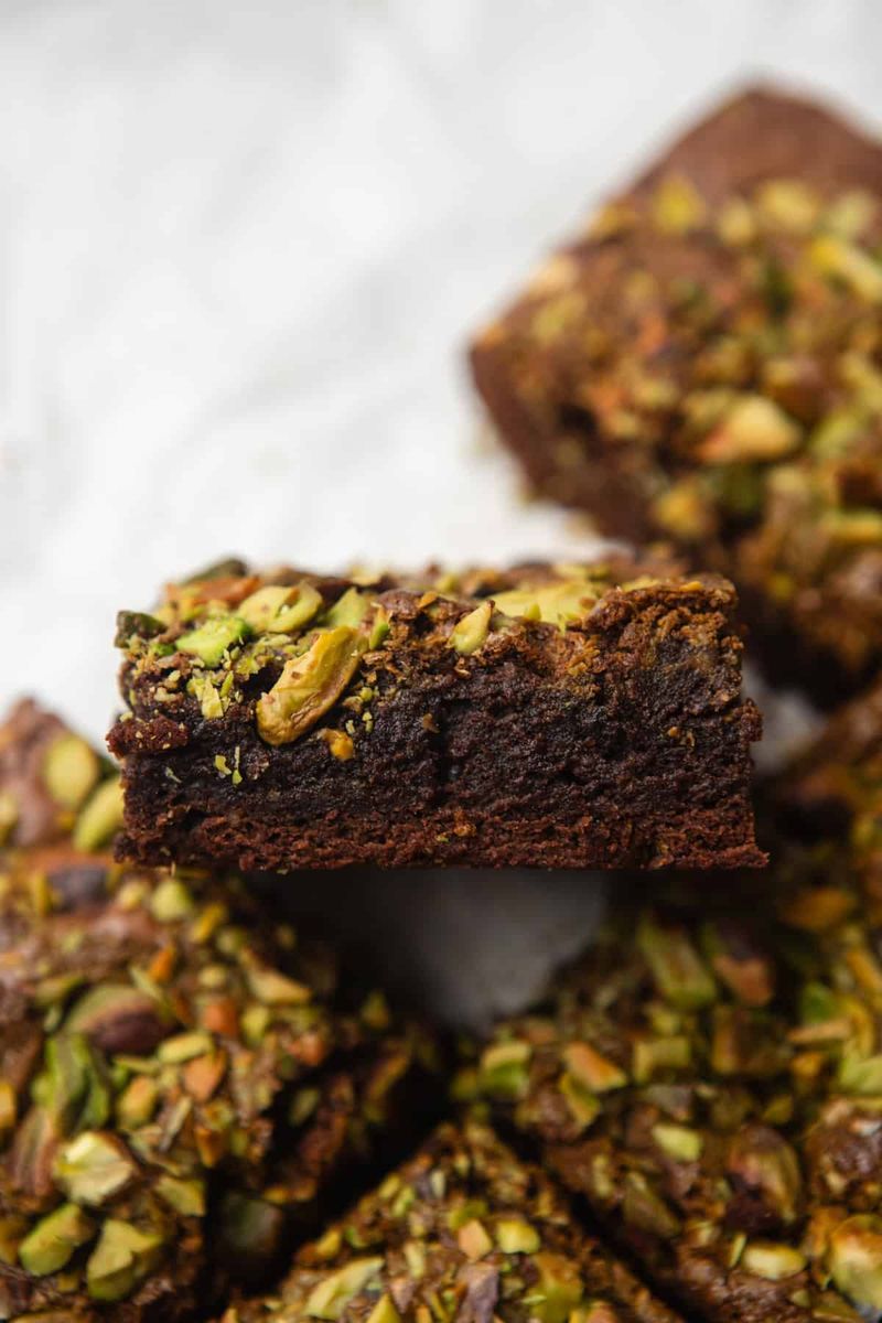 Chocolate Pistachio Brownies
