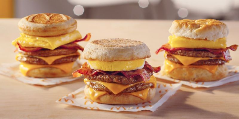 Maple Bacon McGriddle Stacker