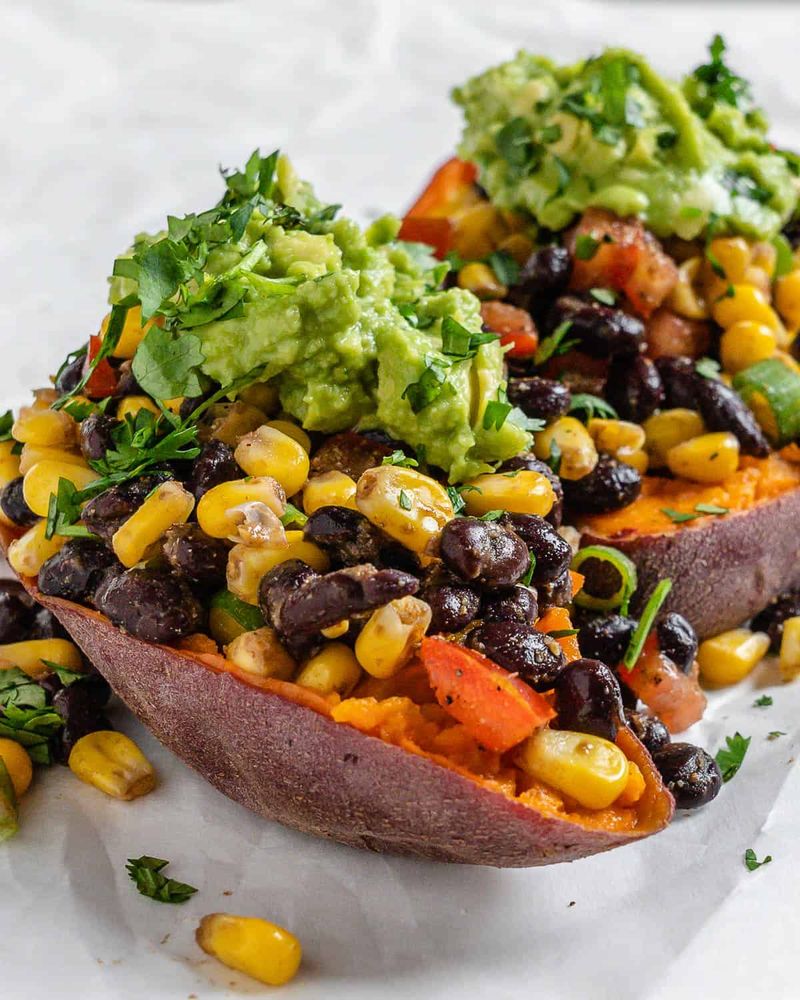 Stuffed Sweet Potato Skins