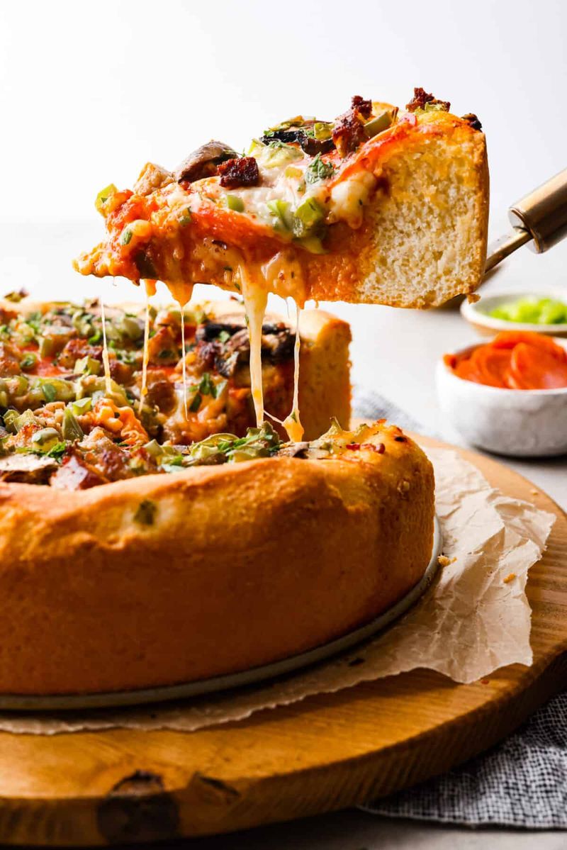 Chicago-Style Deep Dish Pizza (Illinois)