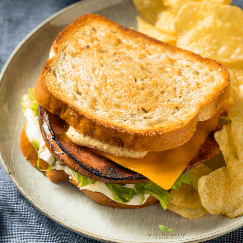 Fried Bologna Sandwiches