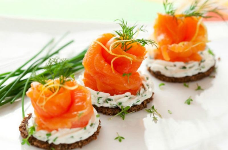Smoked Salmon And Cream Cheese On Rye