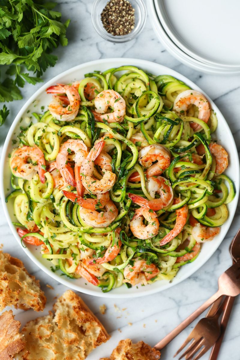 Shrimp and Zucchini Noodles