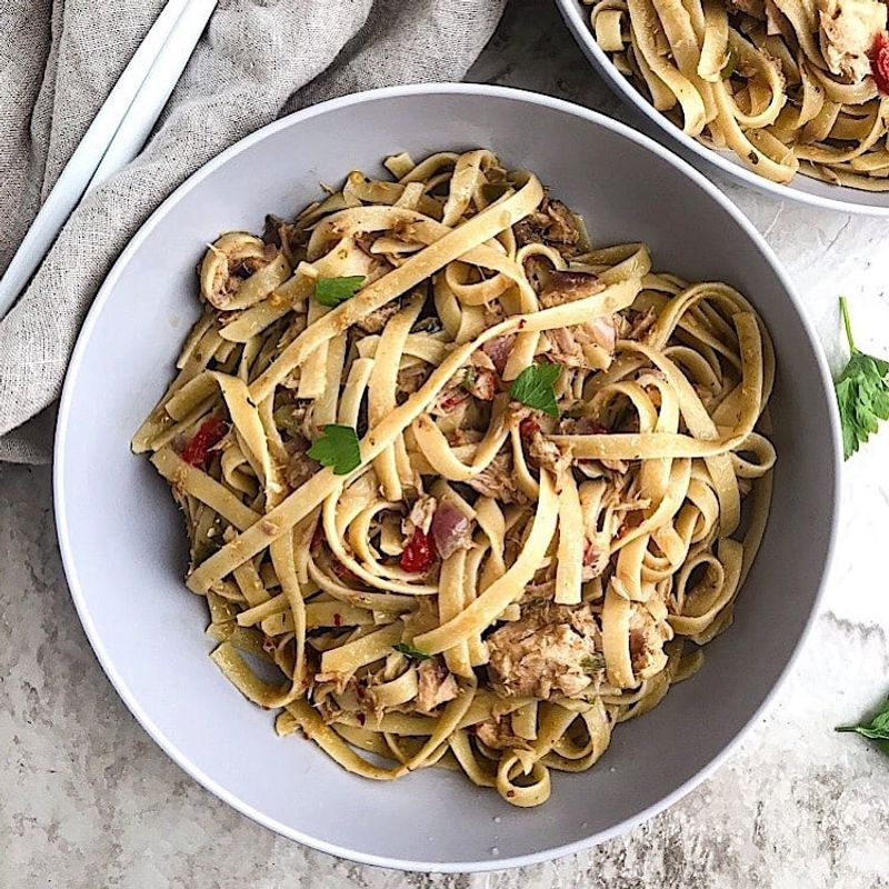 Tuna and Instant Noodles Stir-Fry