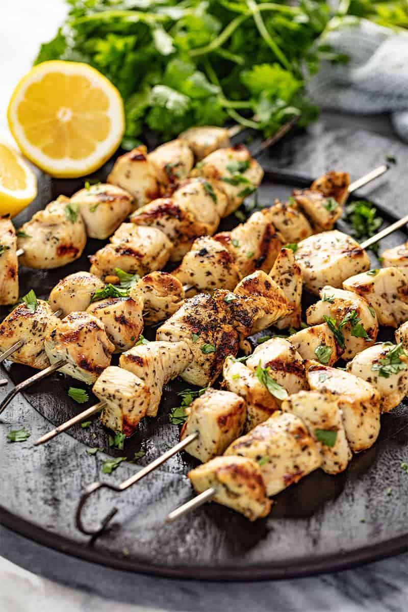 Lemon Herb Chicken Skewers