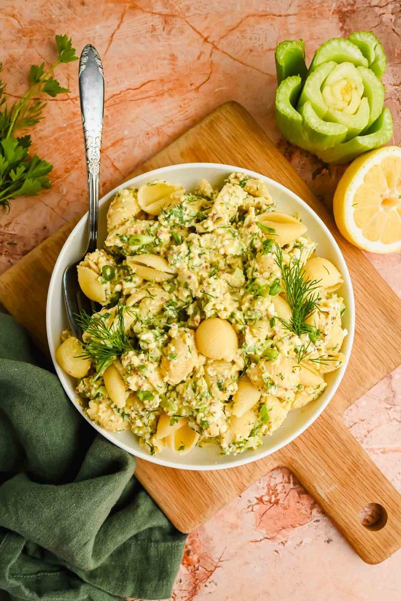 Deviled Egg Pasta Salad