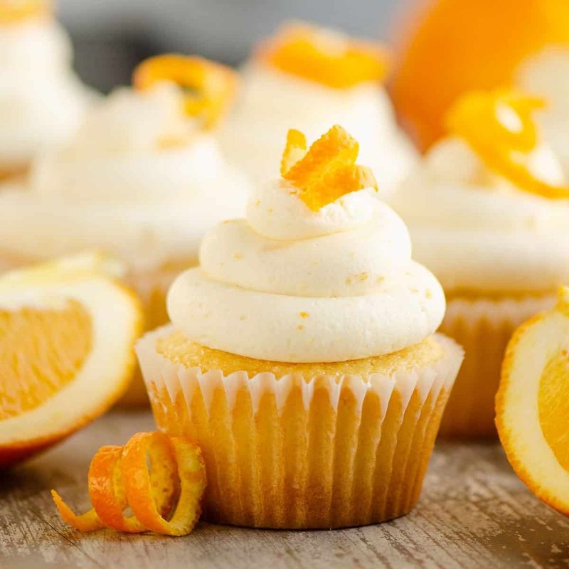Orange Creamsicle Cupcakes