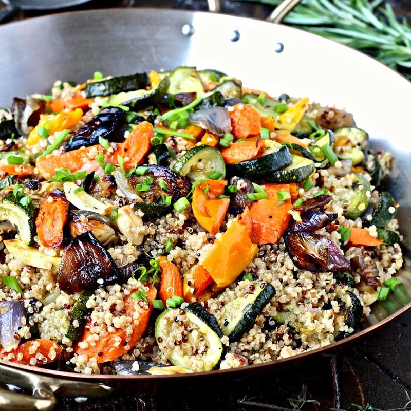 Quinoa and Roasted Vegetable Casserole