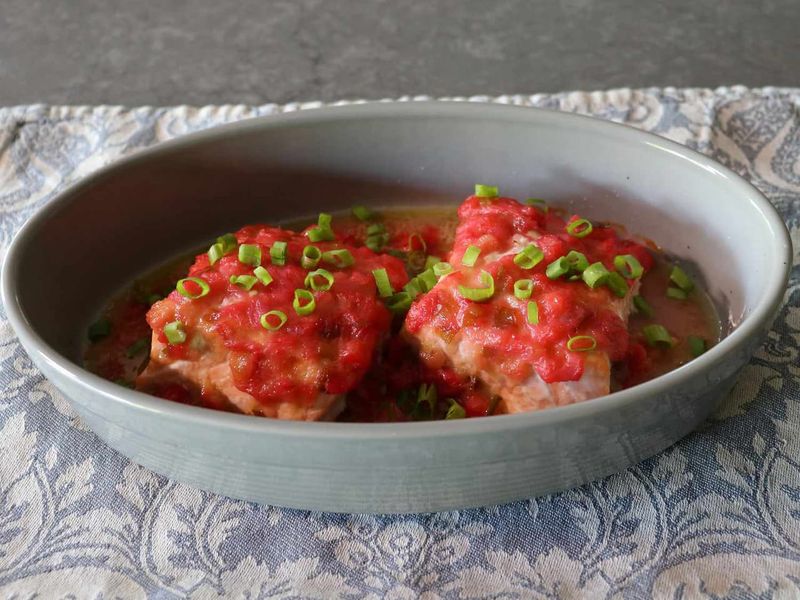 Rhubarb-Glazed Salmon
