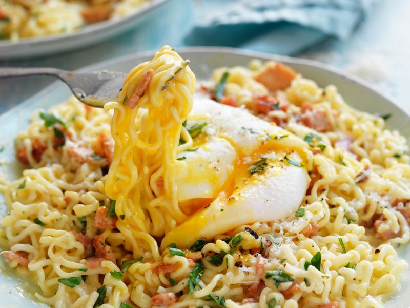 Top Ramen Carbonara