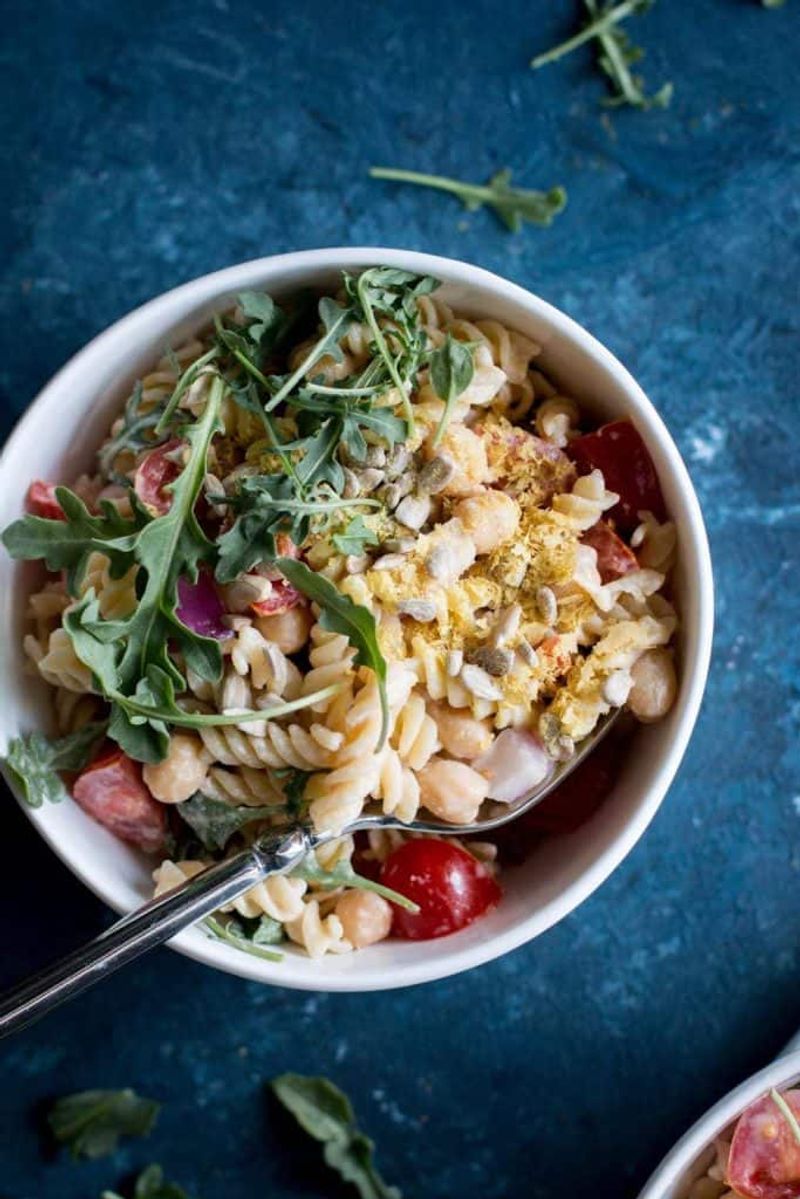 Protein-Boosted Chickpea Pasta Salad