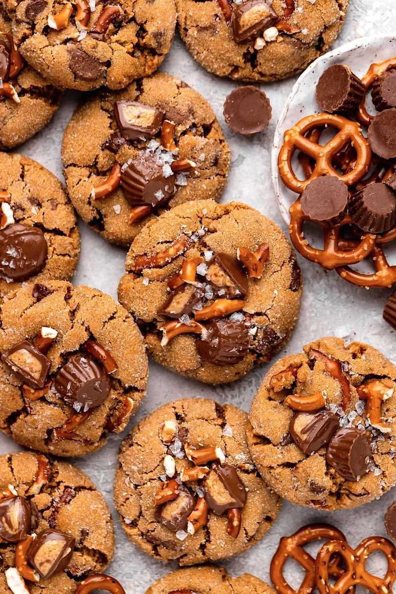 Peanut Butter Pretzel Cookies