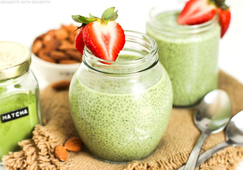 Green Tea Chia Pudding