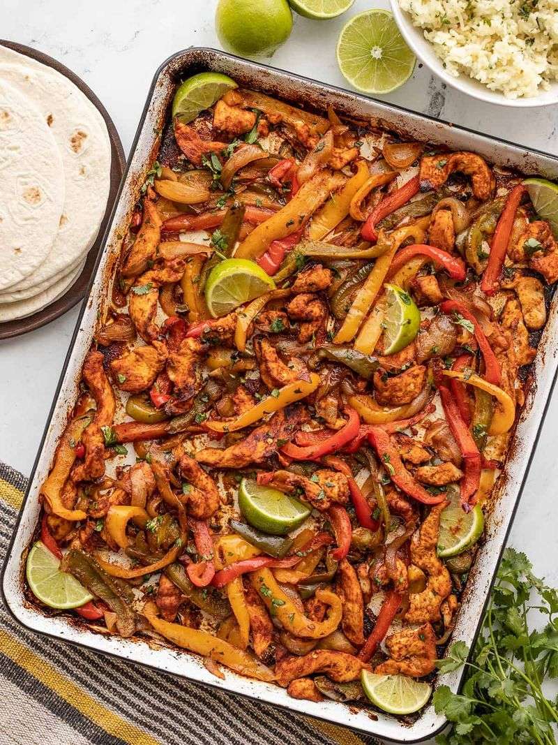 Chicken Fajitas Sheet Pan Style