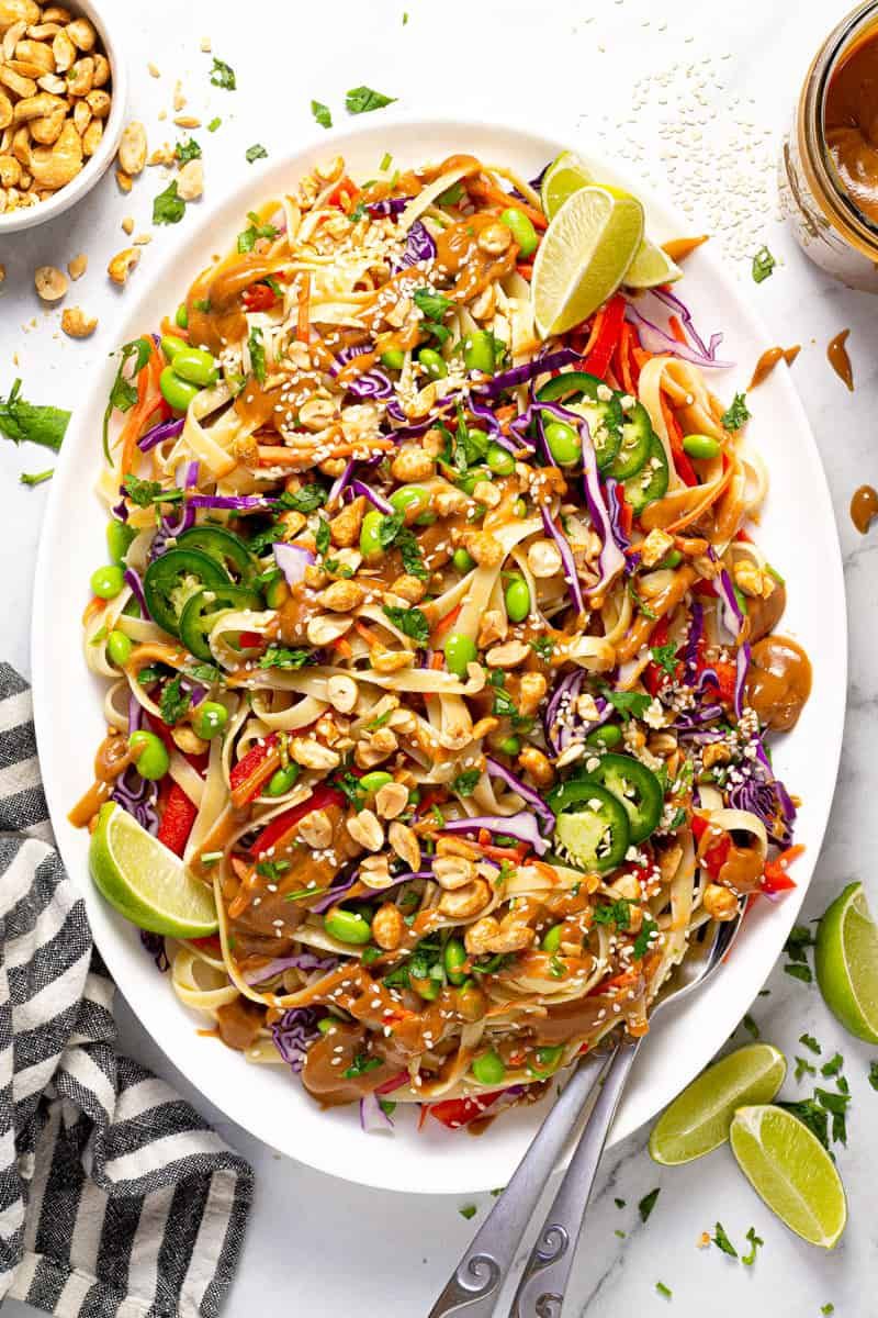 Creamy Thai Peanut Pasta Salad