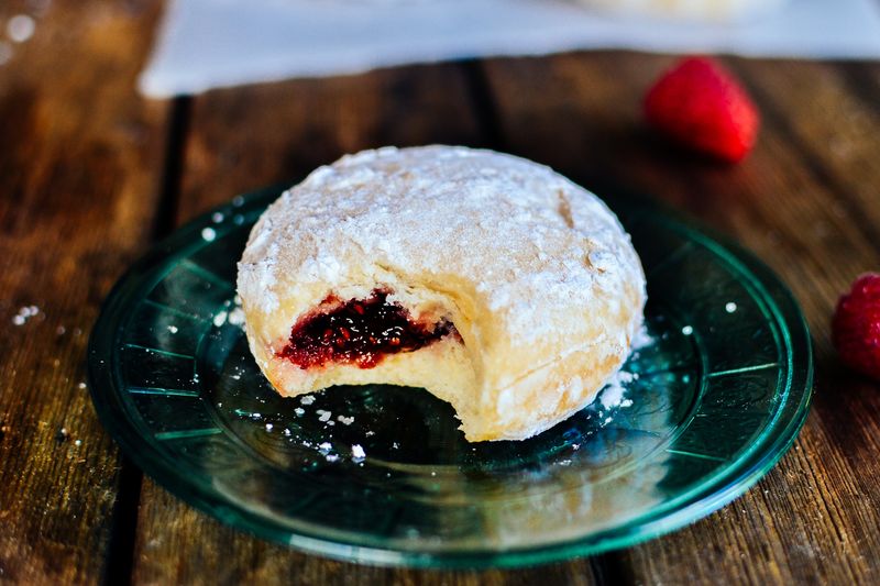 Tim Hortons Raspberry-Filled Donut