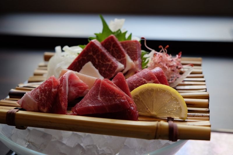 Basashi: Raw Horse on a Plate