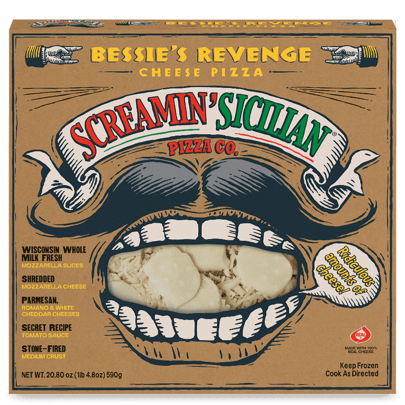 Screamin' Sicilian Bessie's Revenge Cheese Pizza - All Scream, No Substance