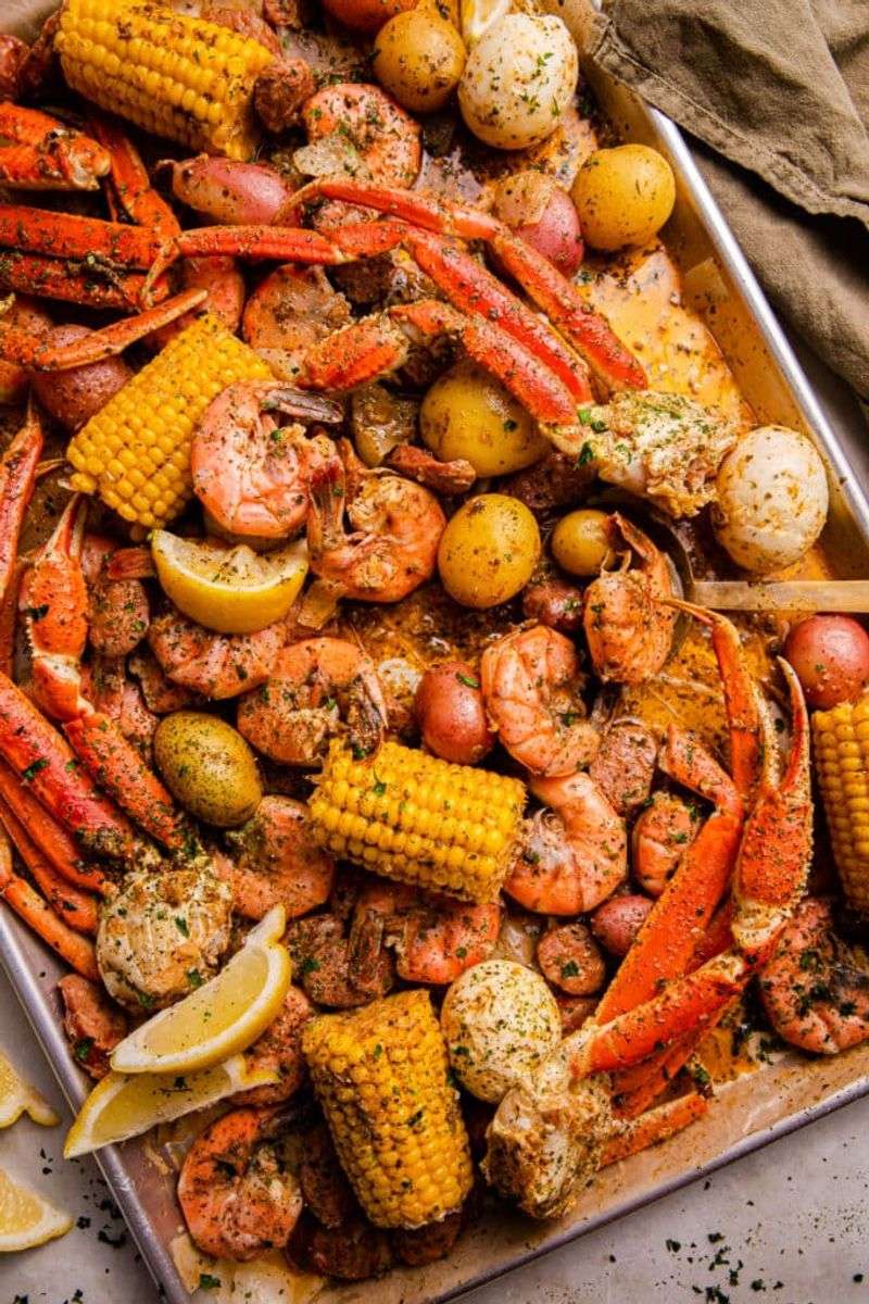 Seafood Boil: Newspaper-Covered Feasts