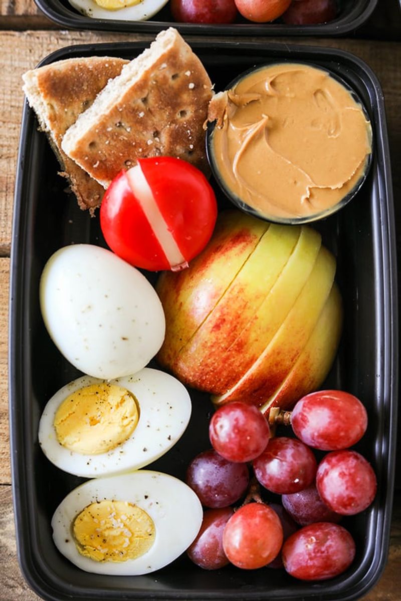 Bento Box with Hard-Boiled Eggs