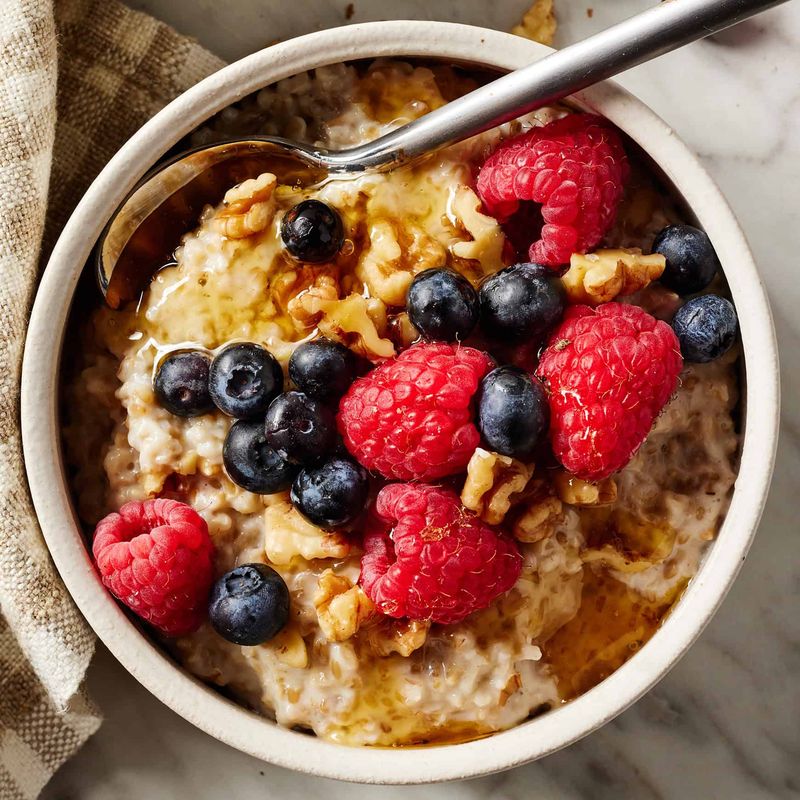 Steel-Cut Oatmeal with Nuts