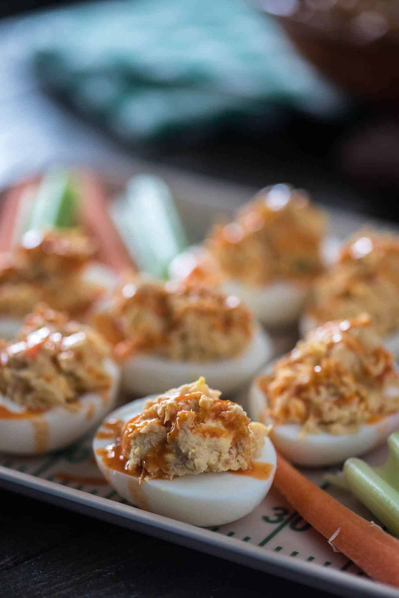 Chicken Salad Deviled Eggs
