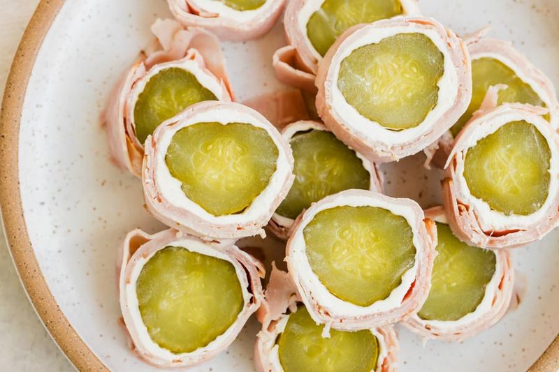 Baloney and Pickle Roll-Ups