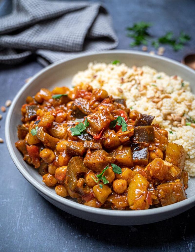 Aubergine & Chickpea Stew