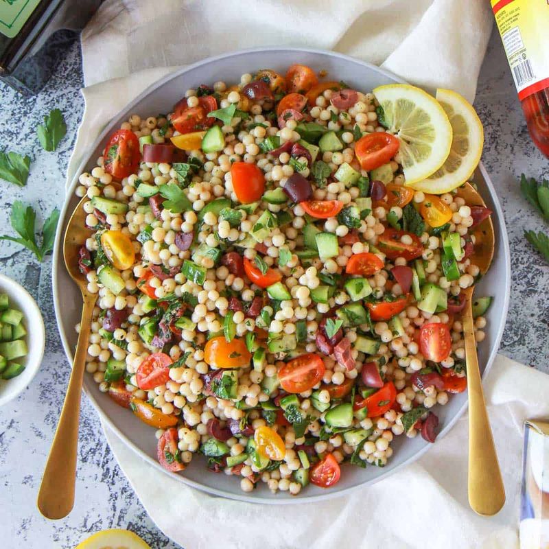 Mediterranean Couscous Pasta Salad