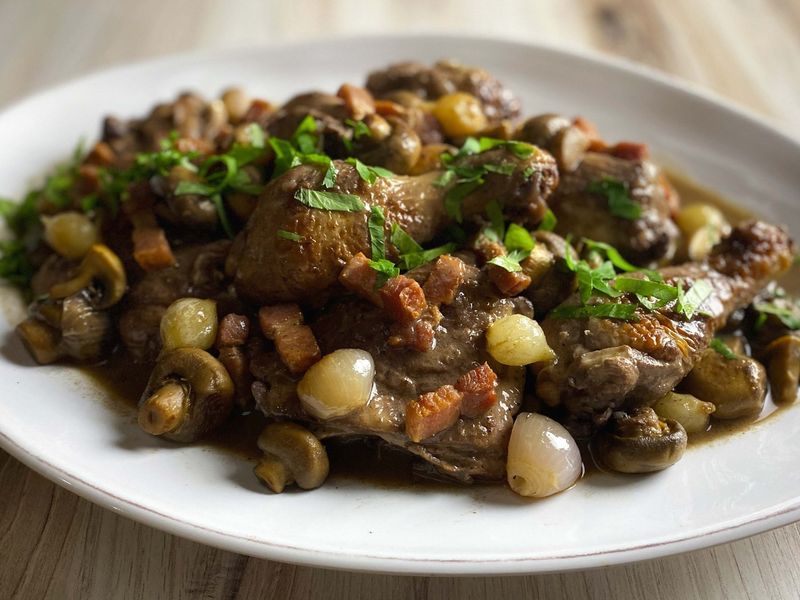 Coq au Vin: Chicken Transformed by Wine