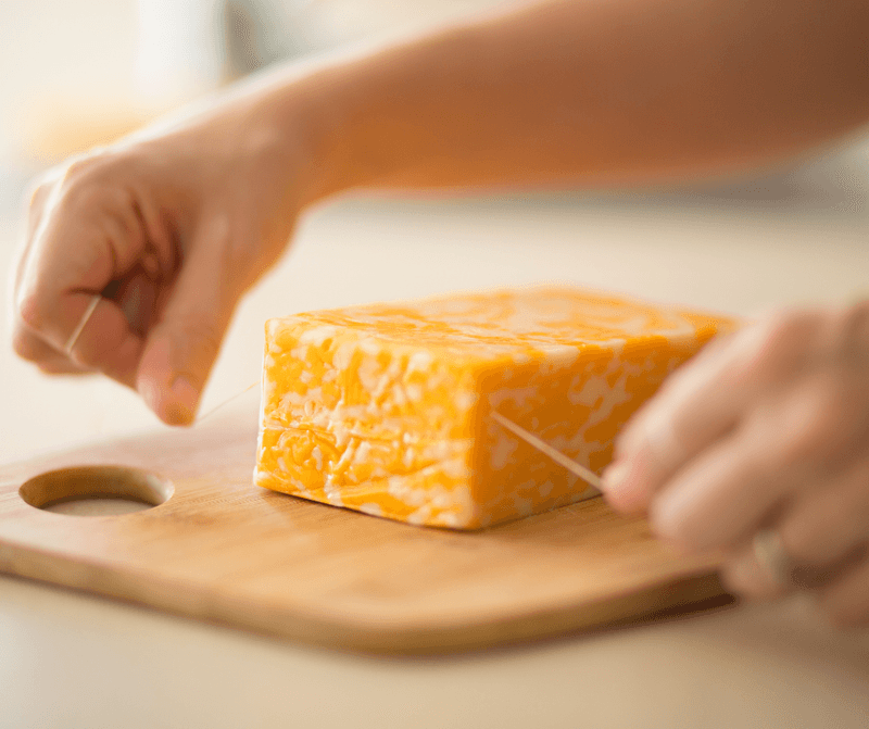 Use Dental Floss to Cut Soft Foods Cleanly