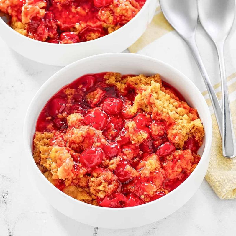 Crock Pot Cherry Dump Cake