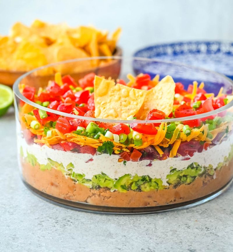 Colorful Seven-Layer Dip