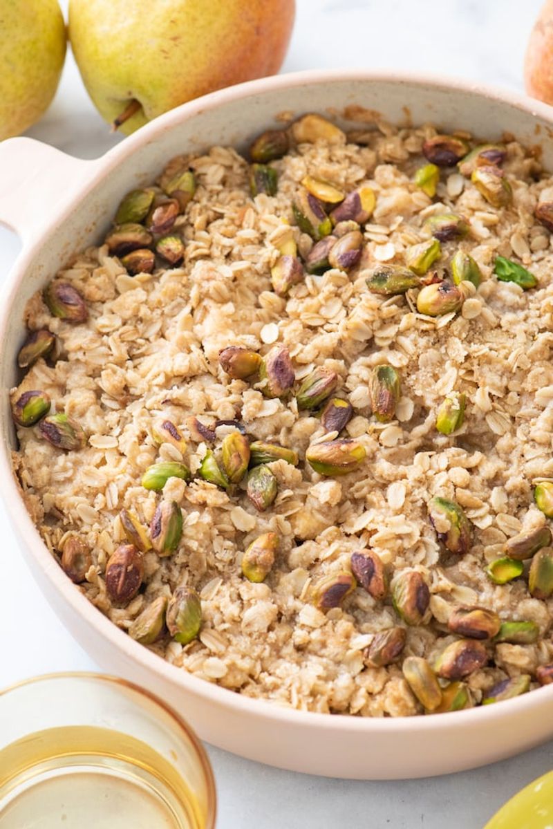 Pistachio Pear Crisp