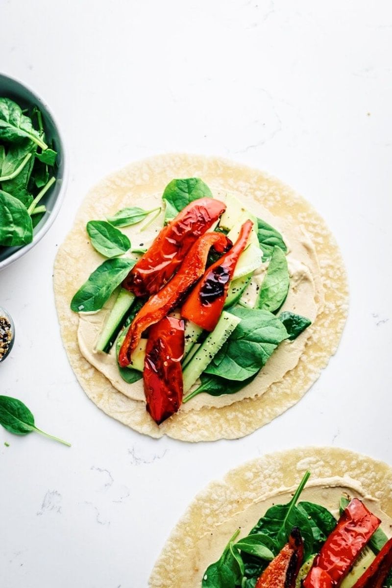 Hummus Veggie Wraps
