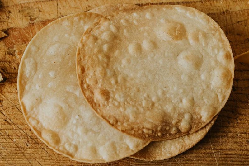 Tostadas Fried in Lard or Palm Oil