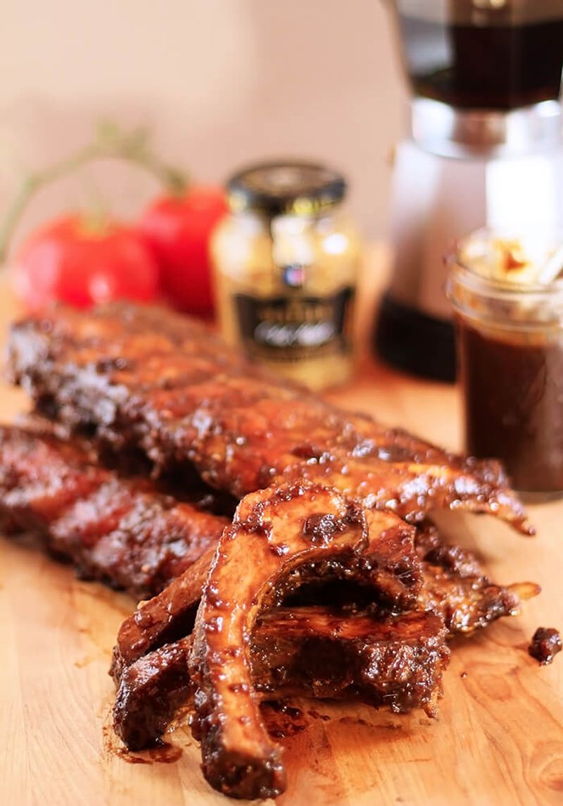 Messy BBQ Ribs or Wings