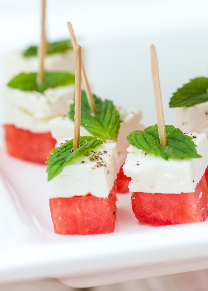 Watermelon Feta Salad Bites