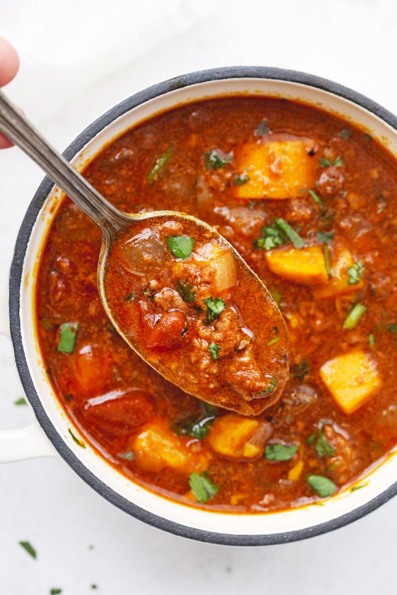 Crockpot Curried Sweet Potato Chili
