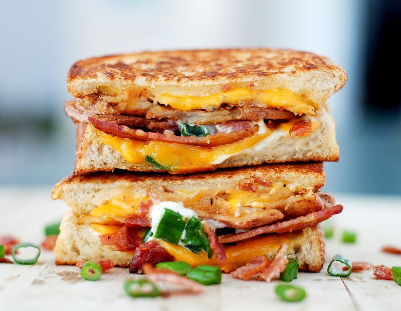 The Loaded Baked Potato Grilled Cheese