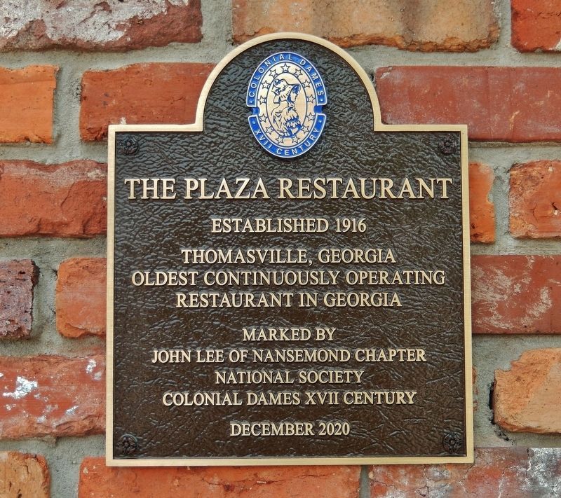 The Plaza Restaurant & Oyster Bar in Thomasville