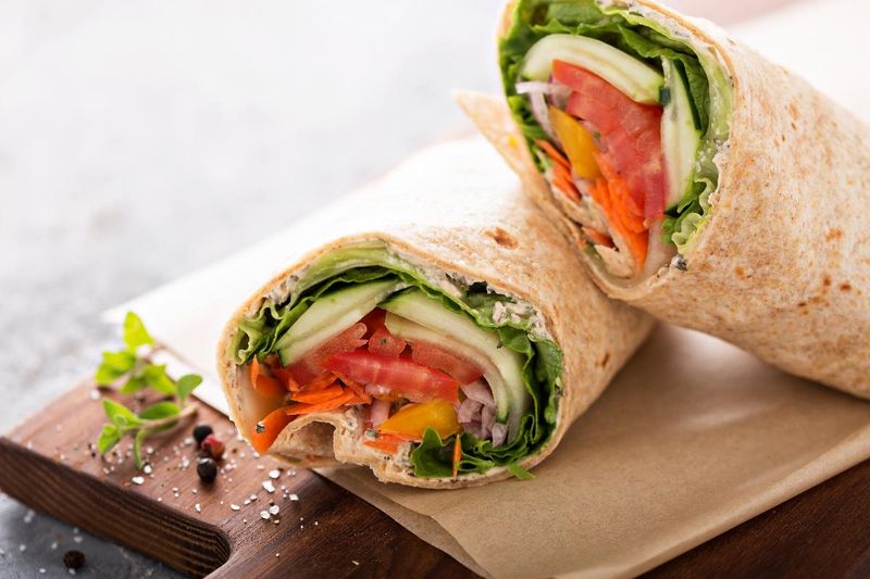 The Mediterranean Veggie Wrap