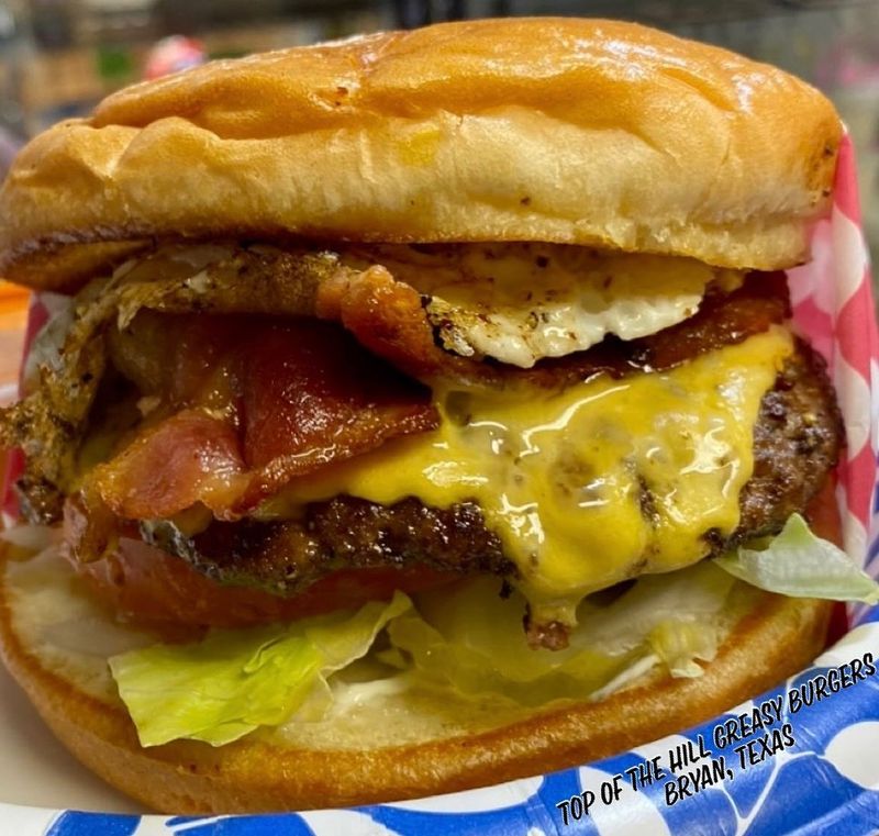 Top of the Hill-Greasy Burgers, Bryan