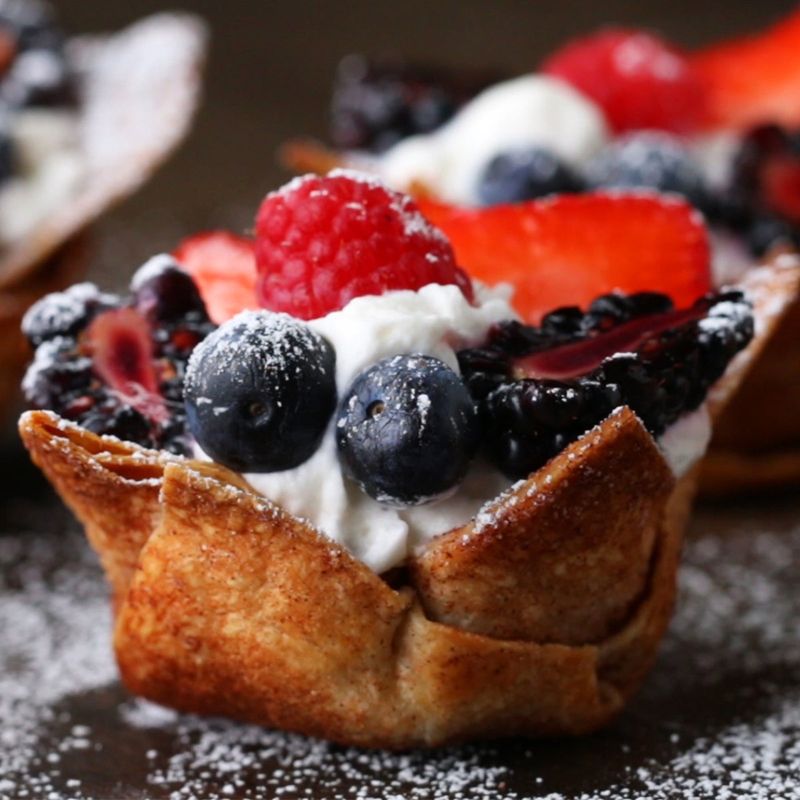 Dessert Tortilla Cups: More Work Than Reward