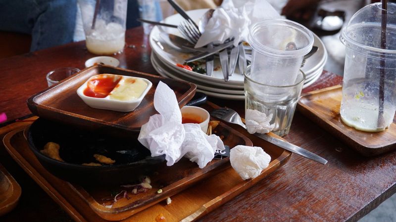 Making A Mess And Not Cleaning Up