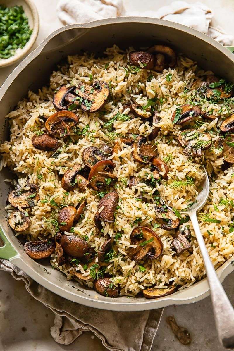 Mushroom Rice Pilaf