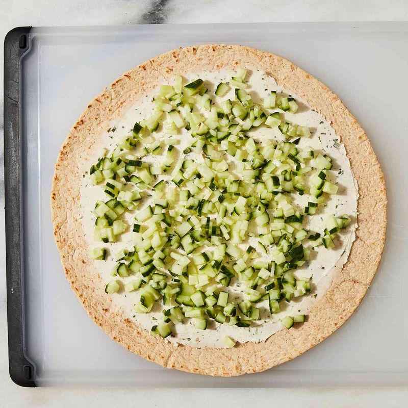 3-Ingredient Cucumber Boursin Wrap