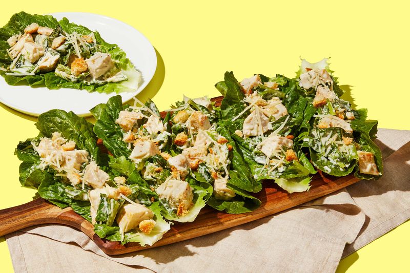 Chicken Caesar Lettuce Wraps