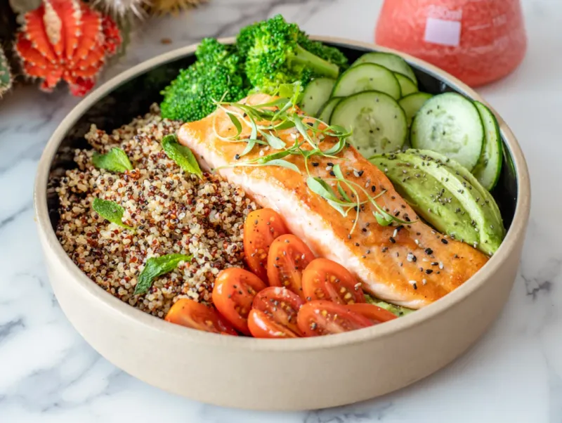 Salmon and Quinoa Power Bowl